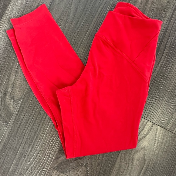 LULULEMON INSTILL HIGH-RISE TIGHT - DARK RED - SIZE 8 - 25" - Picture 2 of 4